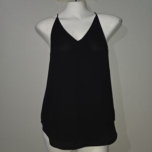 Solid Black Tank Top Blouse by LOFT Petites Size XXSP